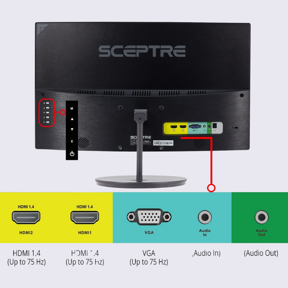 Sceptre - Monitor curvo de 24 pulgadas