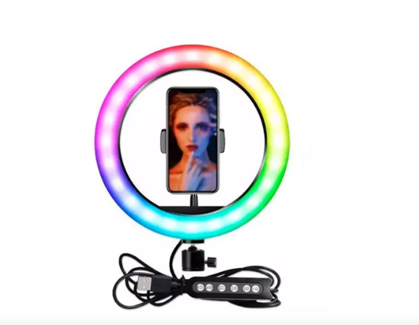 Aro De Luz RGB Led 26 Cm Con Trípode