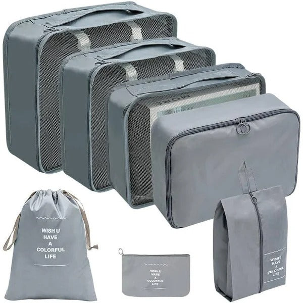 Set x 7 Bolsa Organizador Viaje