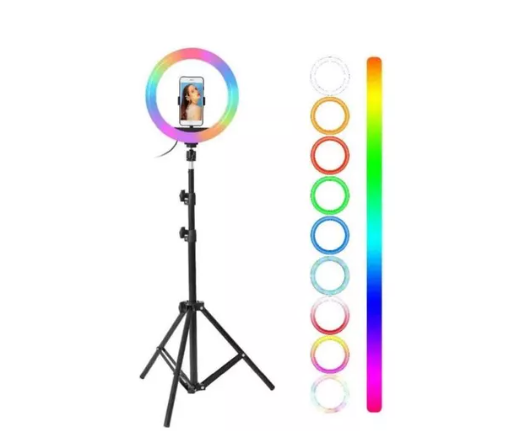 Aro De Luz RGB Led 26 Cm Con Trípode